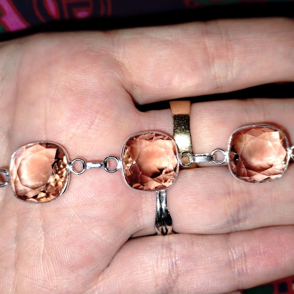 Jewelry - Peach Topaz Gemstone Bracelet